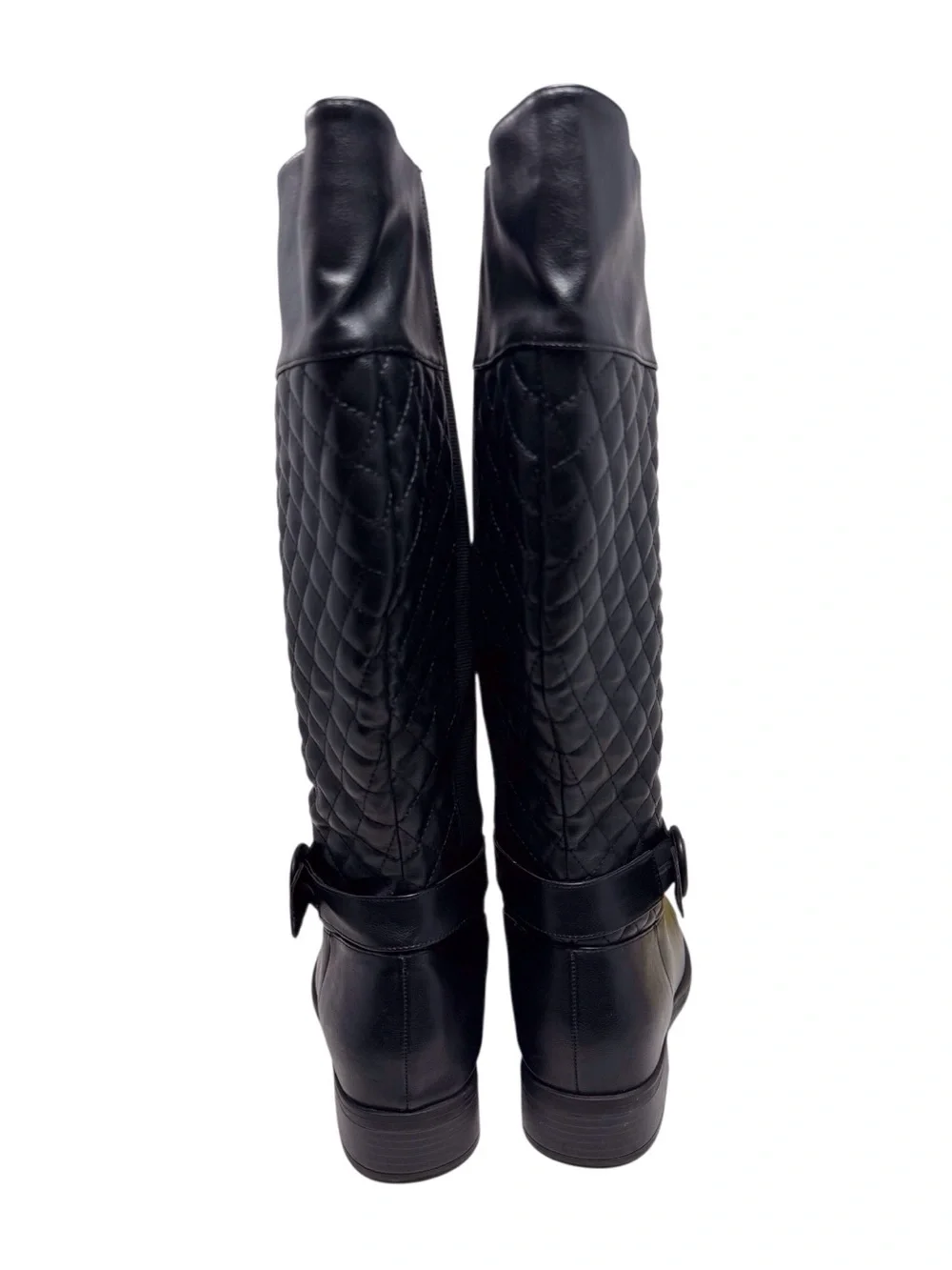 Torrid Black Quilted Tall Riding Boots - Classic Women's Knee-High Boot size 11W